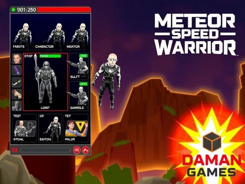 Meteor Speed Warrior character selection